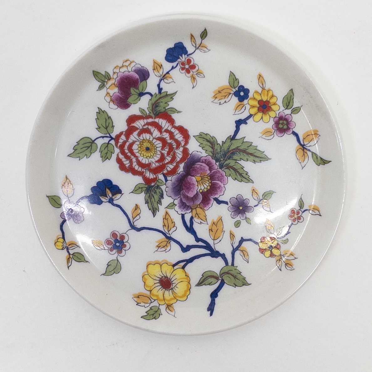 Limoges France Set of Four Floral Coasters