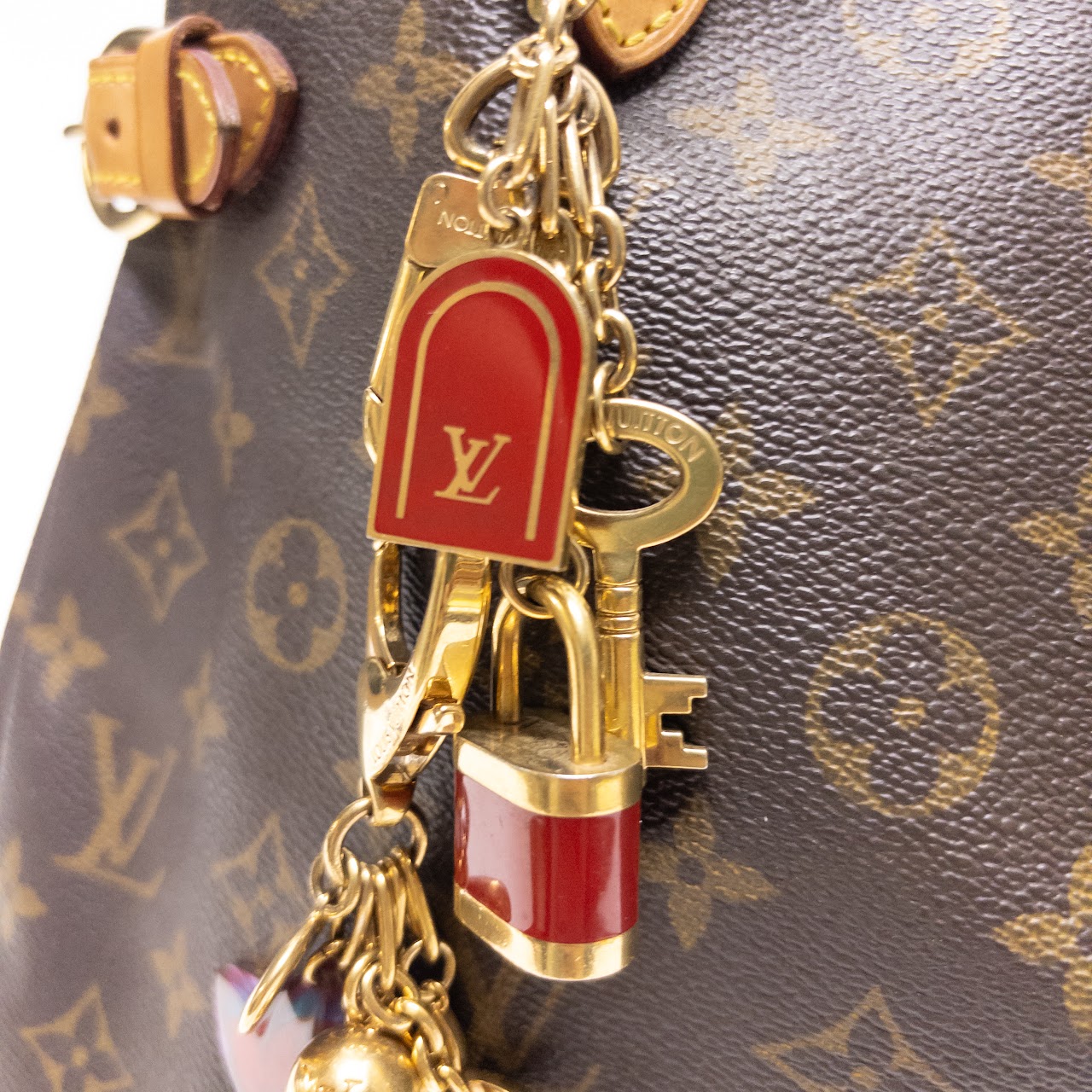 Louis Vuitton Batignolles Monogram Tote Bag with Charms