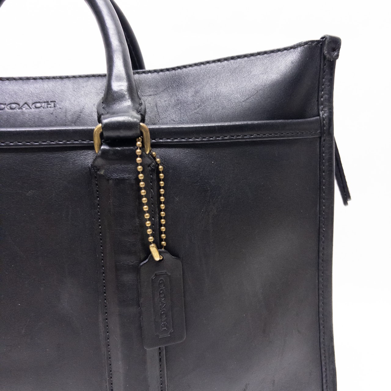 Coach Black Leather Attaché