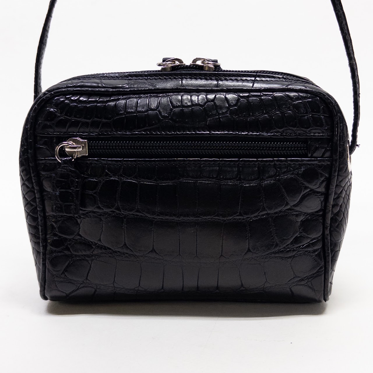 Suarez Black Leather Mini Crossbody Bag