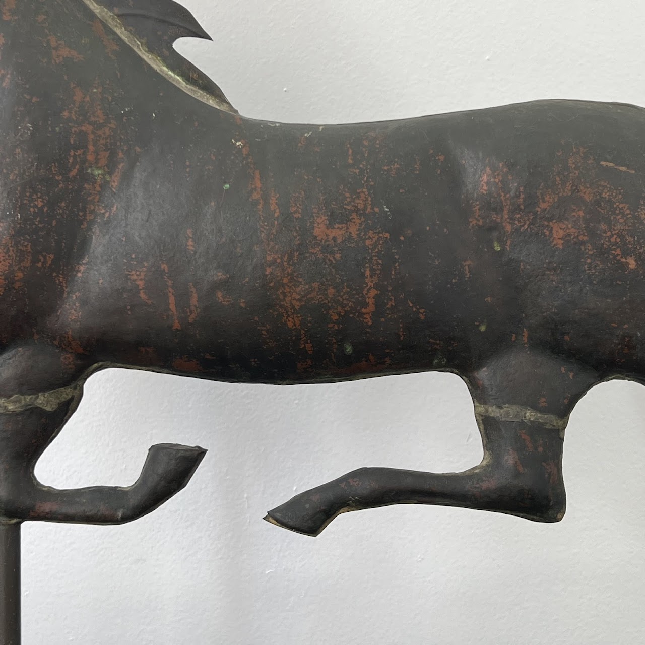 Metal Horse Weathervane Topper