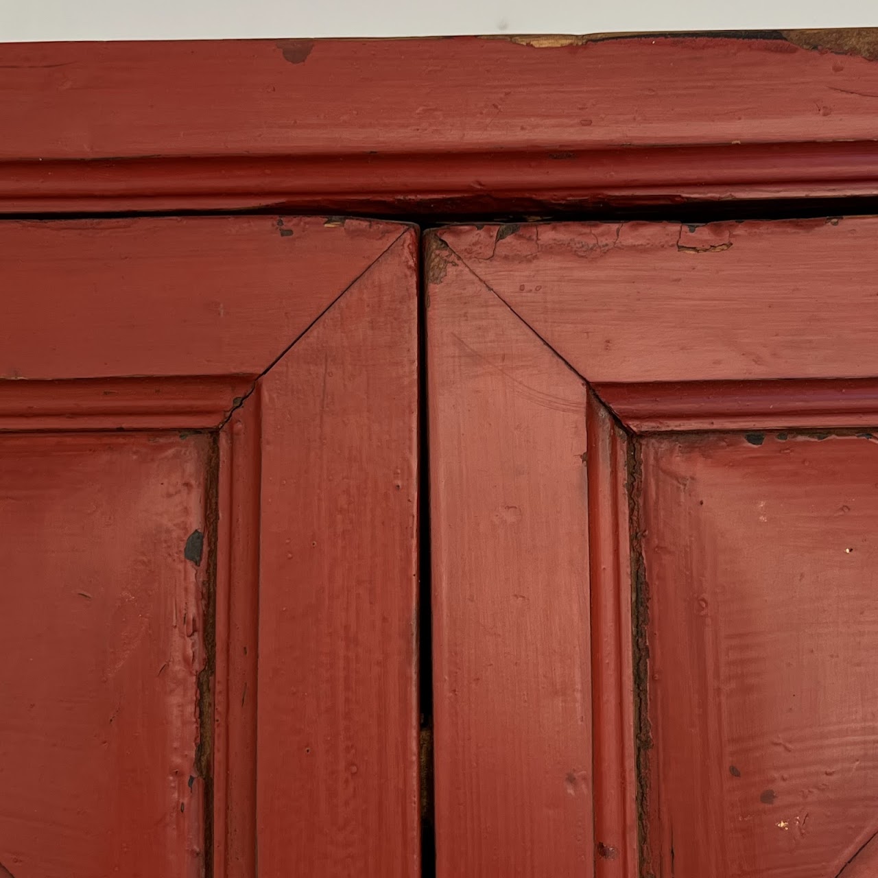 Chinese Lacquered and Hand Painted Vintage Cabinet