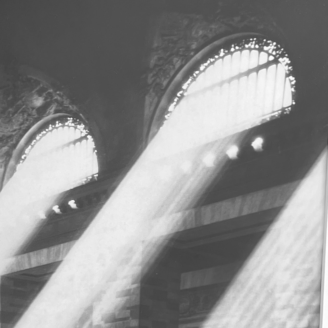 1930s Grand Central Terminal Sunbeams Silver Gelatin Photograph