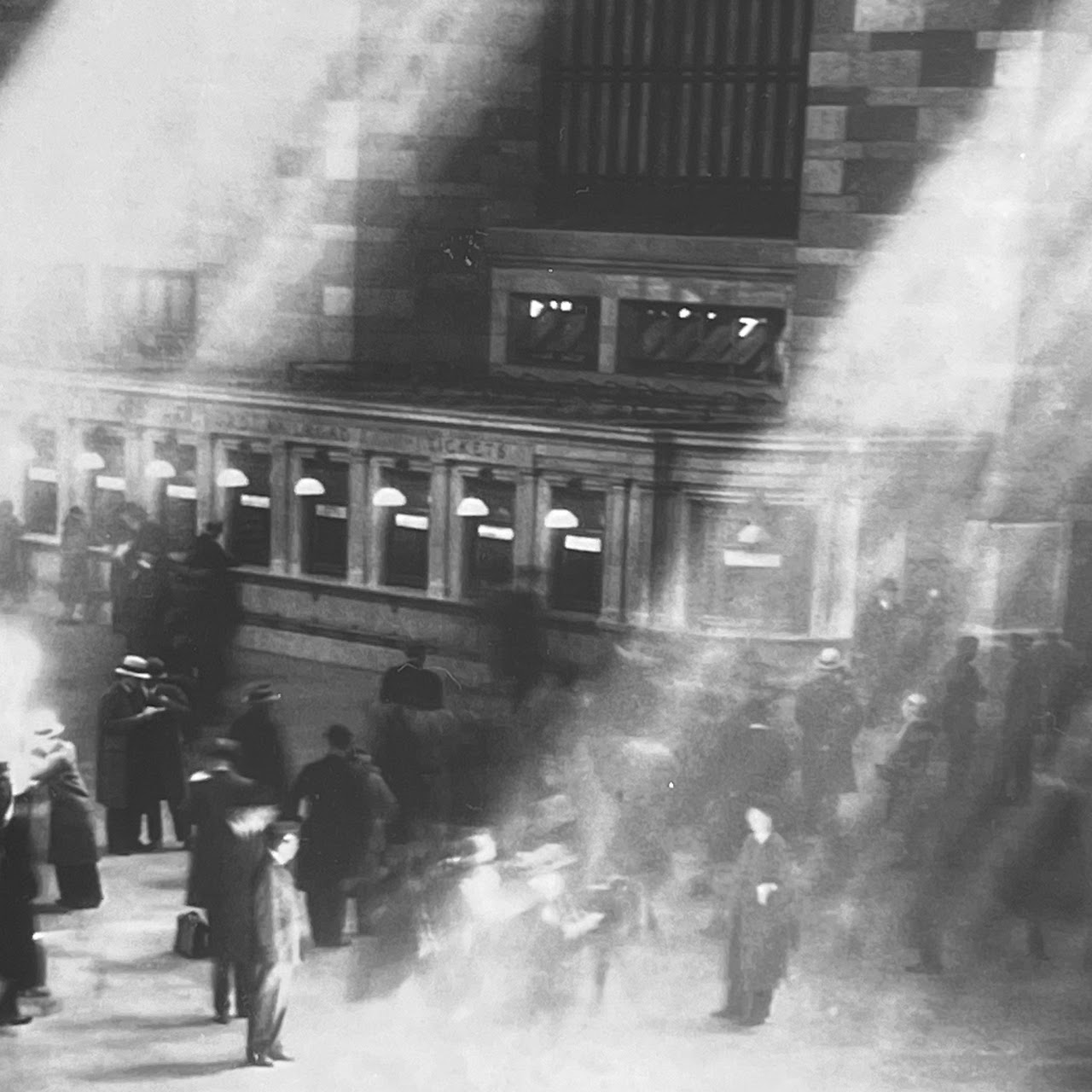 1930s Grand Central Terminal Sunbeams Silver Gelatin Photograph