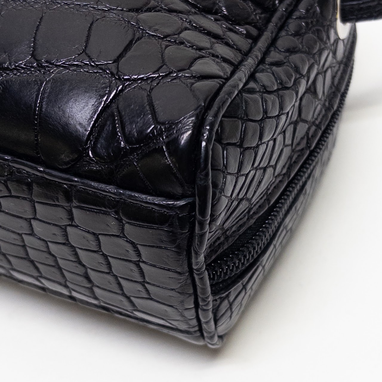 Suarez Black Leather Mini Crossbody Bag