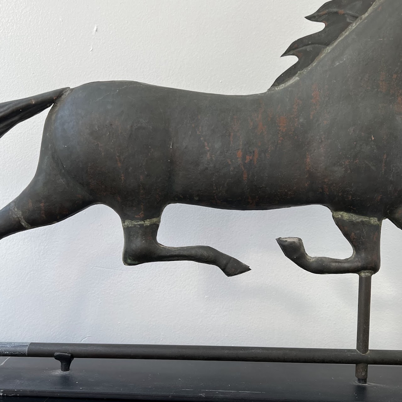 Metal Horse Weathervane Topper