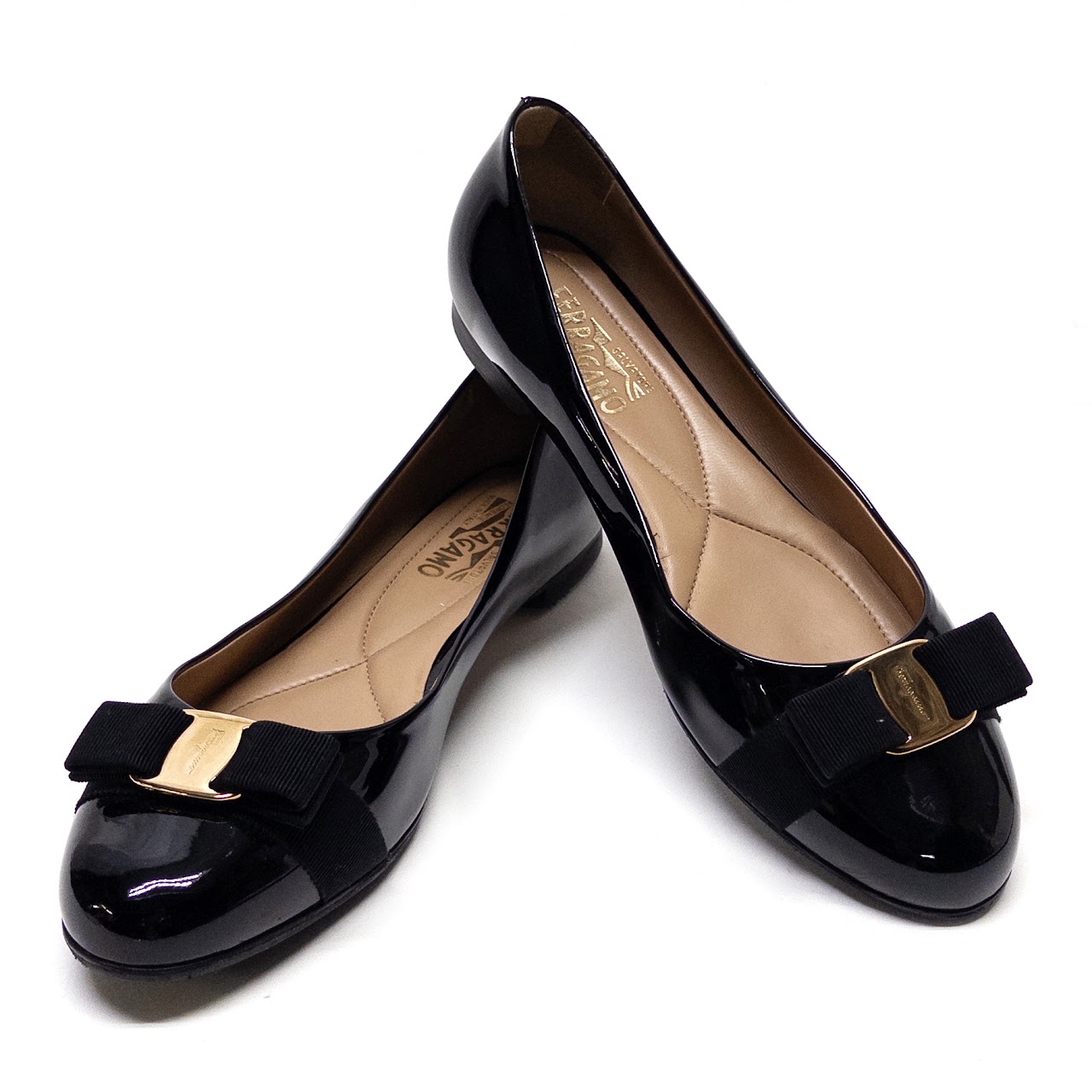 Salvatore Ferragamo Varina Patent Leather Flats