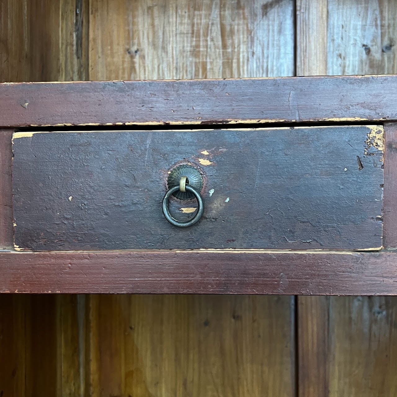 Chinese Lacquered and Hand Painted Vintage Cabinet