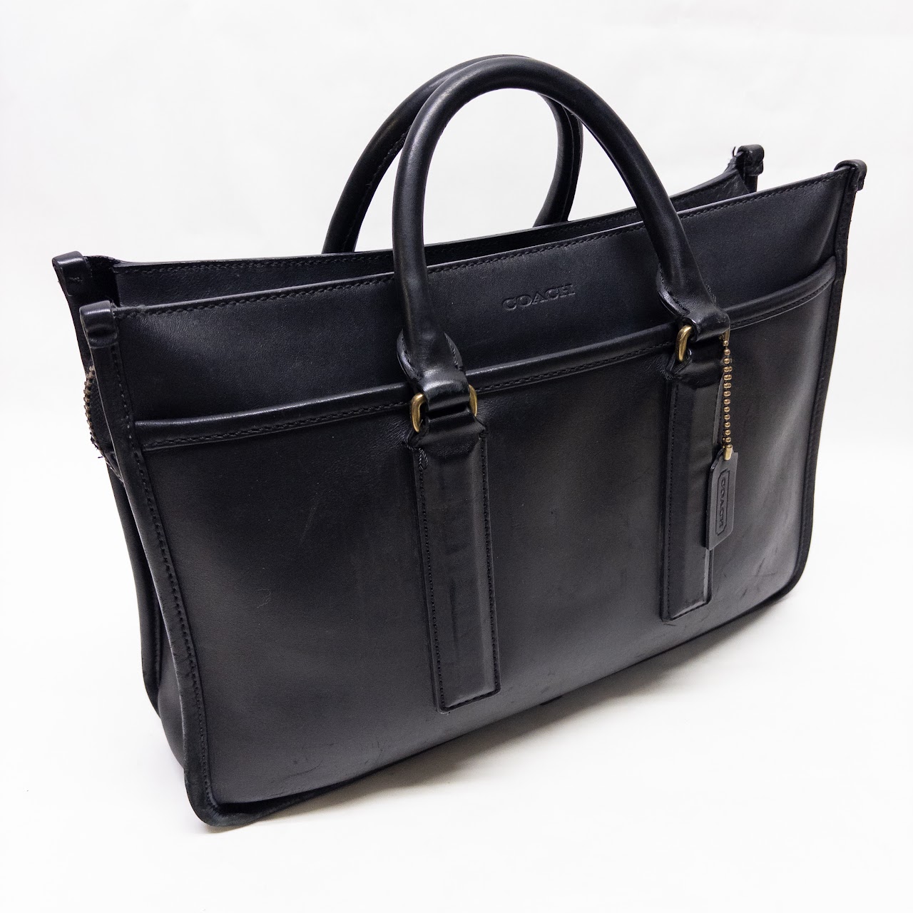 Coach Black Leather Attaché