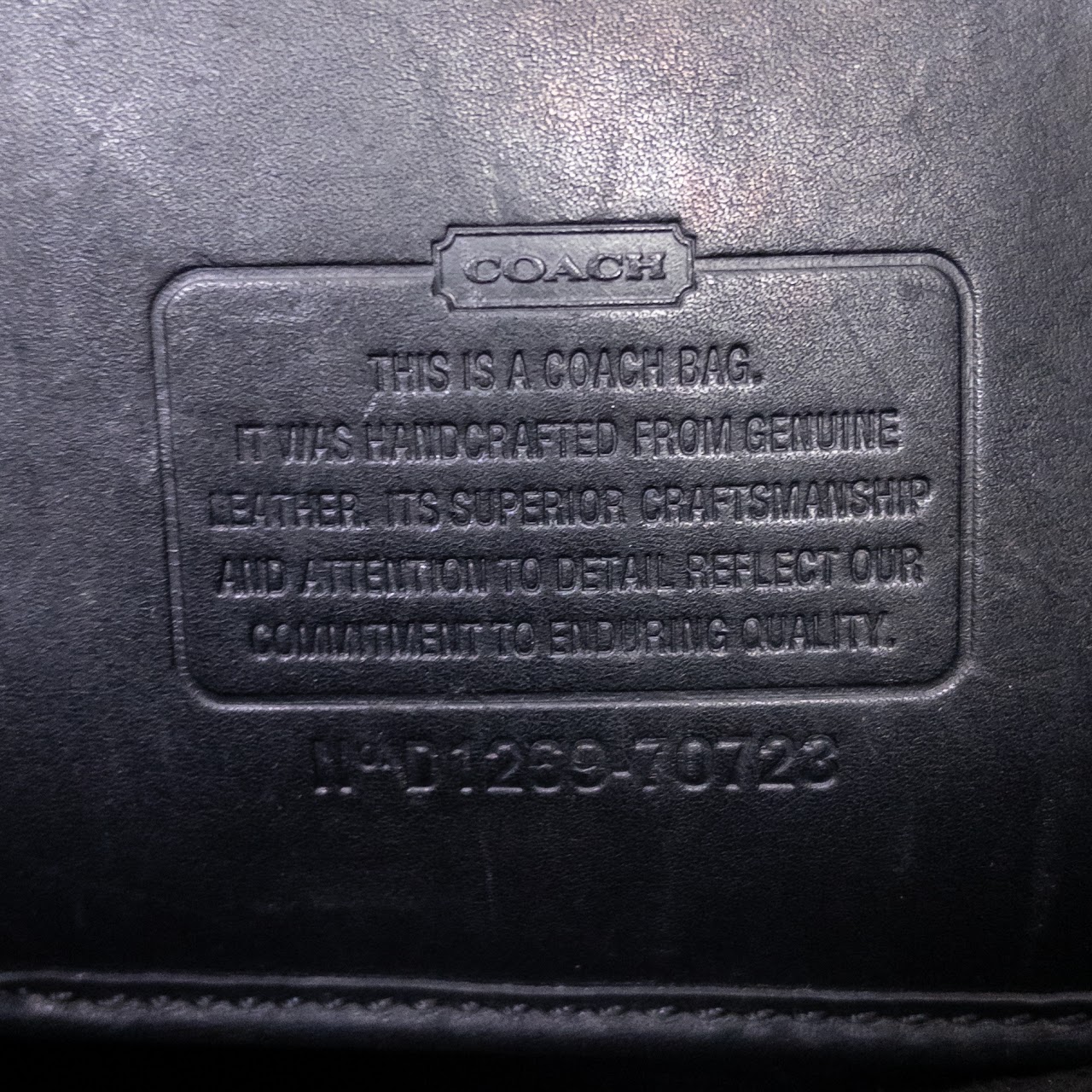 Coach Black Leather Attaché