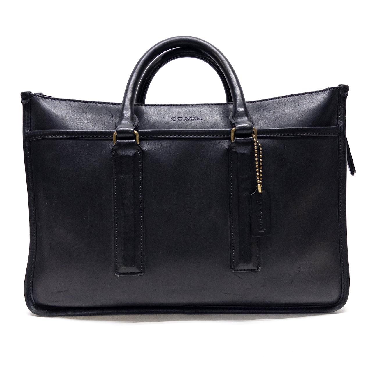 Coach Black Leather Attaché