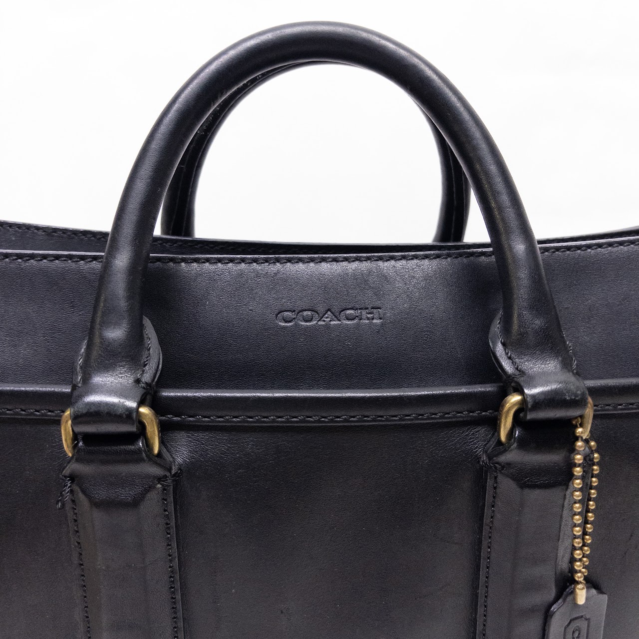 Coach Black Leather Attaché