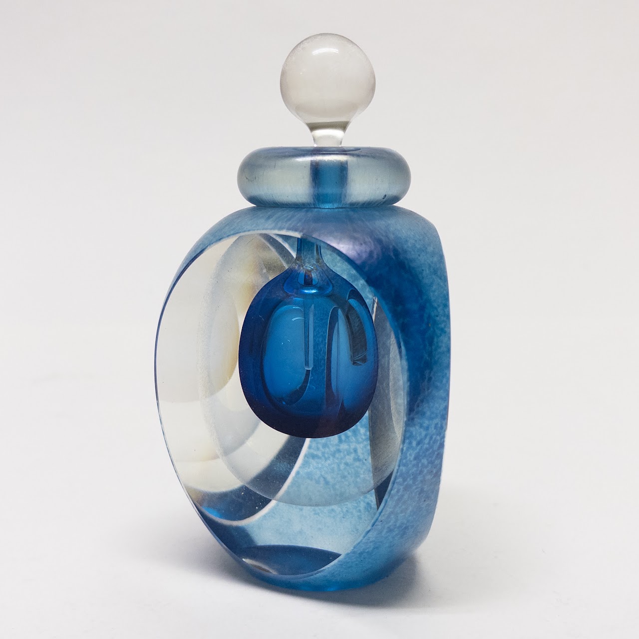 Tom Philabaum 1988 Art Glass Perfume Bottle