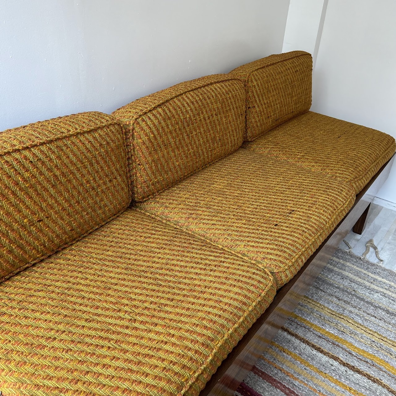 1960s Elm Pierre Chapo Style Bench Sofa