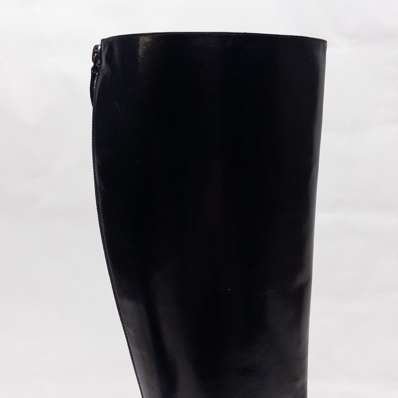 Gucci Black Split Seam Design Calf Boots