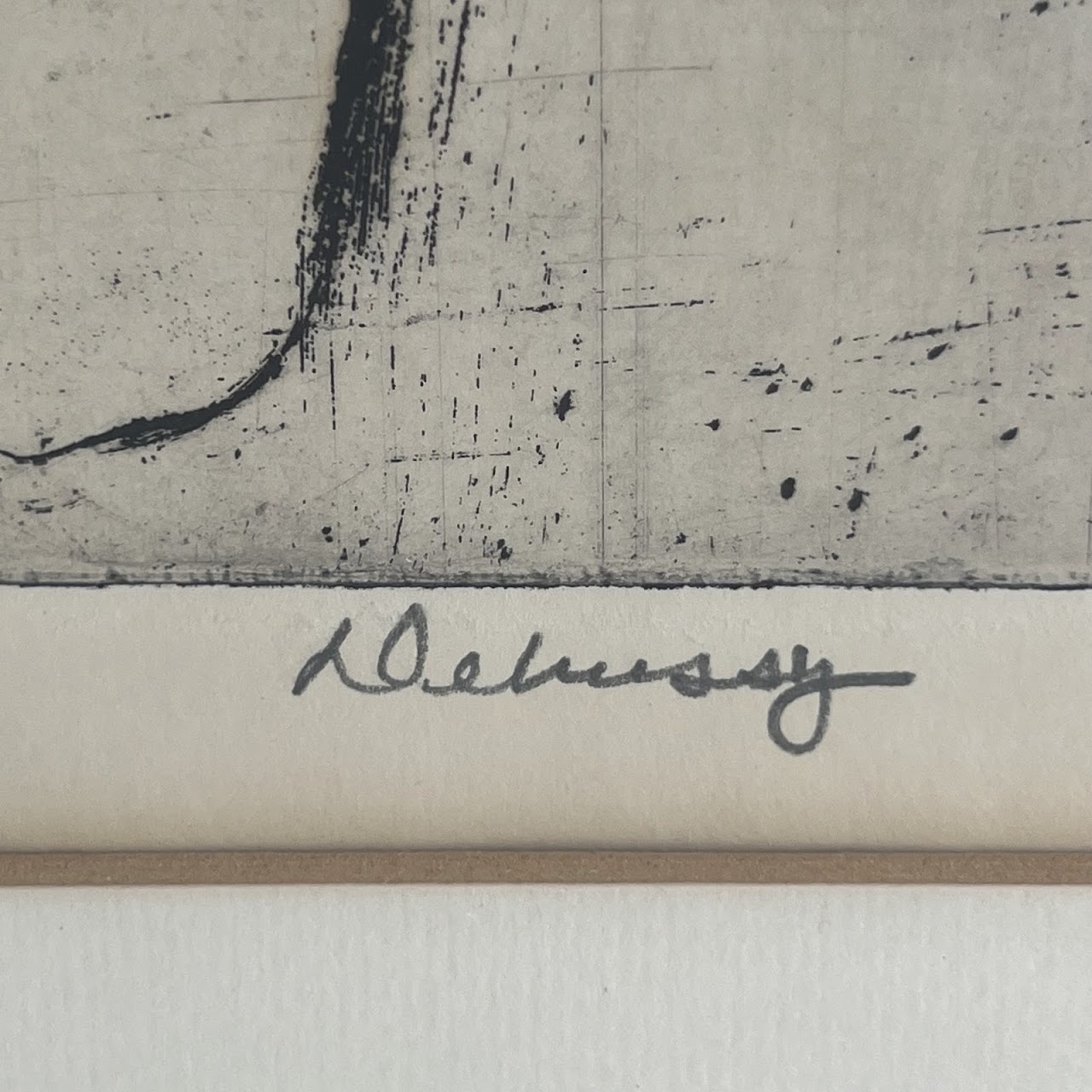 Sidney Chafetz 'Debussy' Signed Portrait Etching