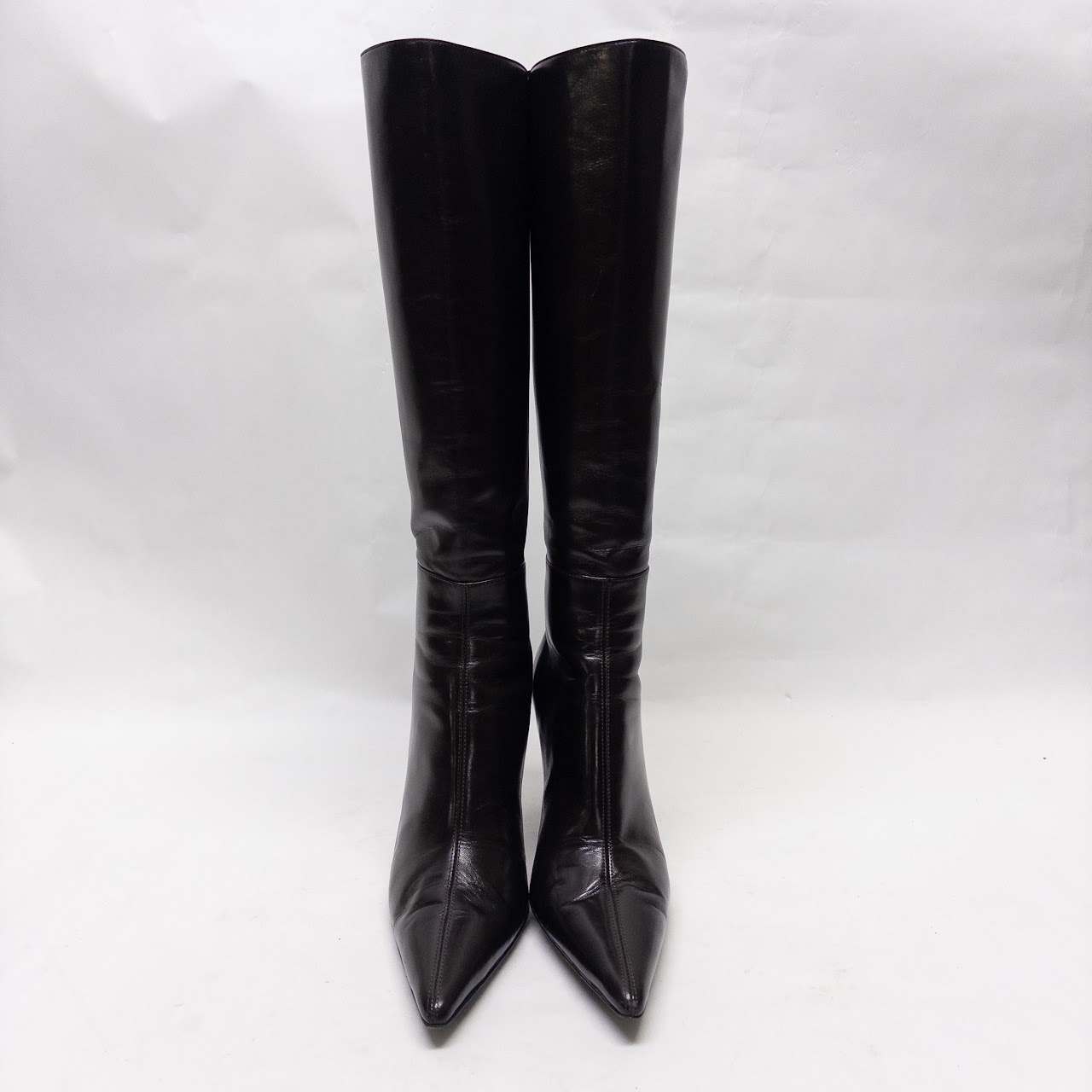 Gucci Brown Split Seam Design Calf Boots