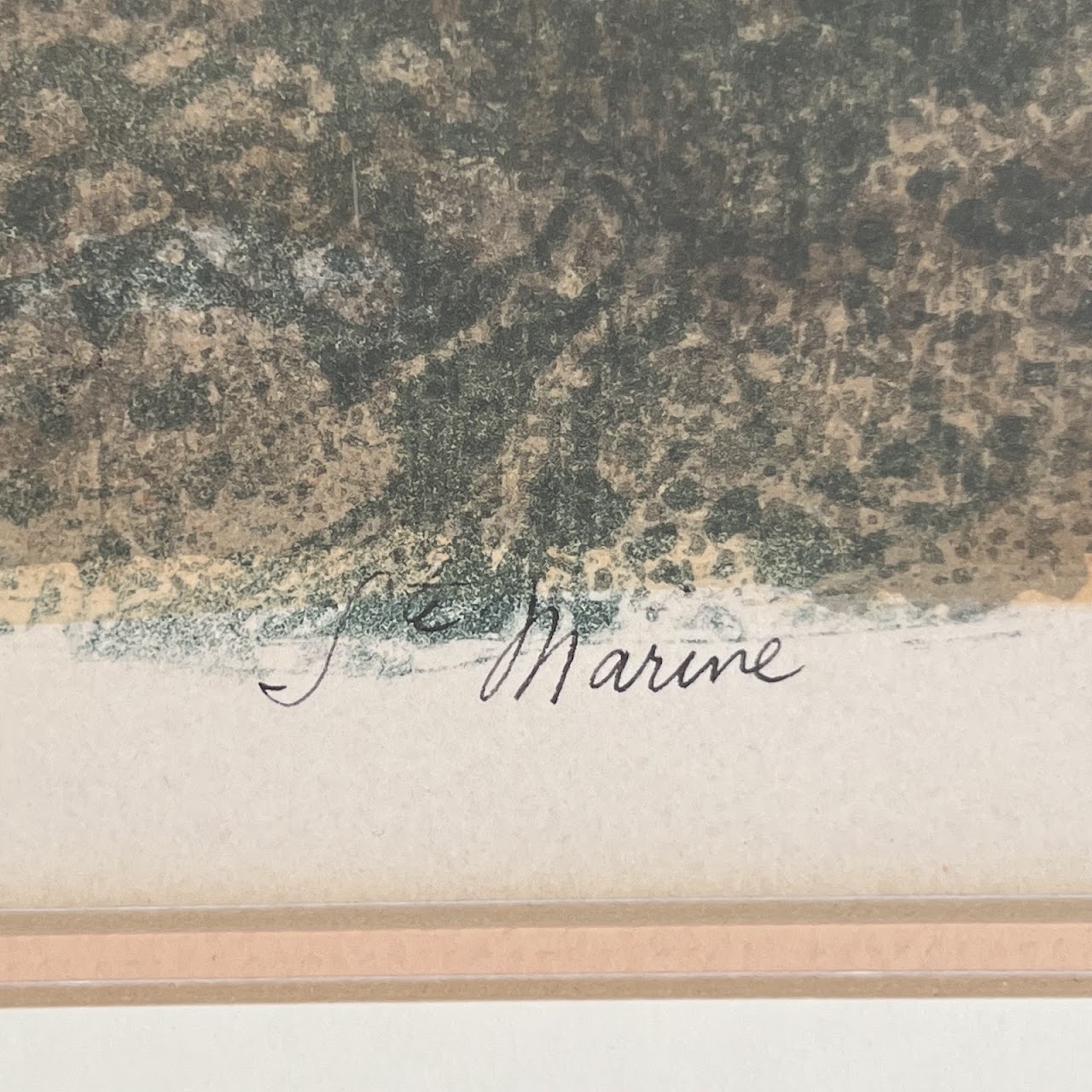 René Eugene Lairy 'Marine' Signed French Modernist Lithograph