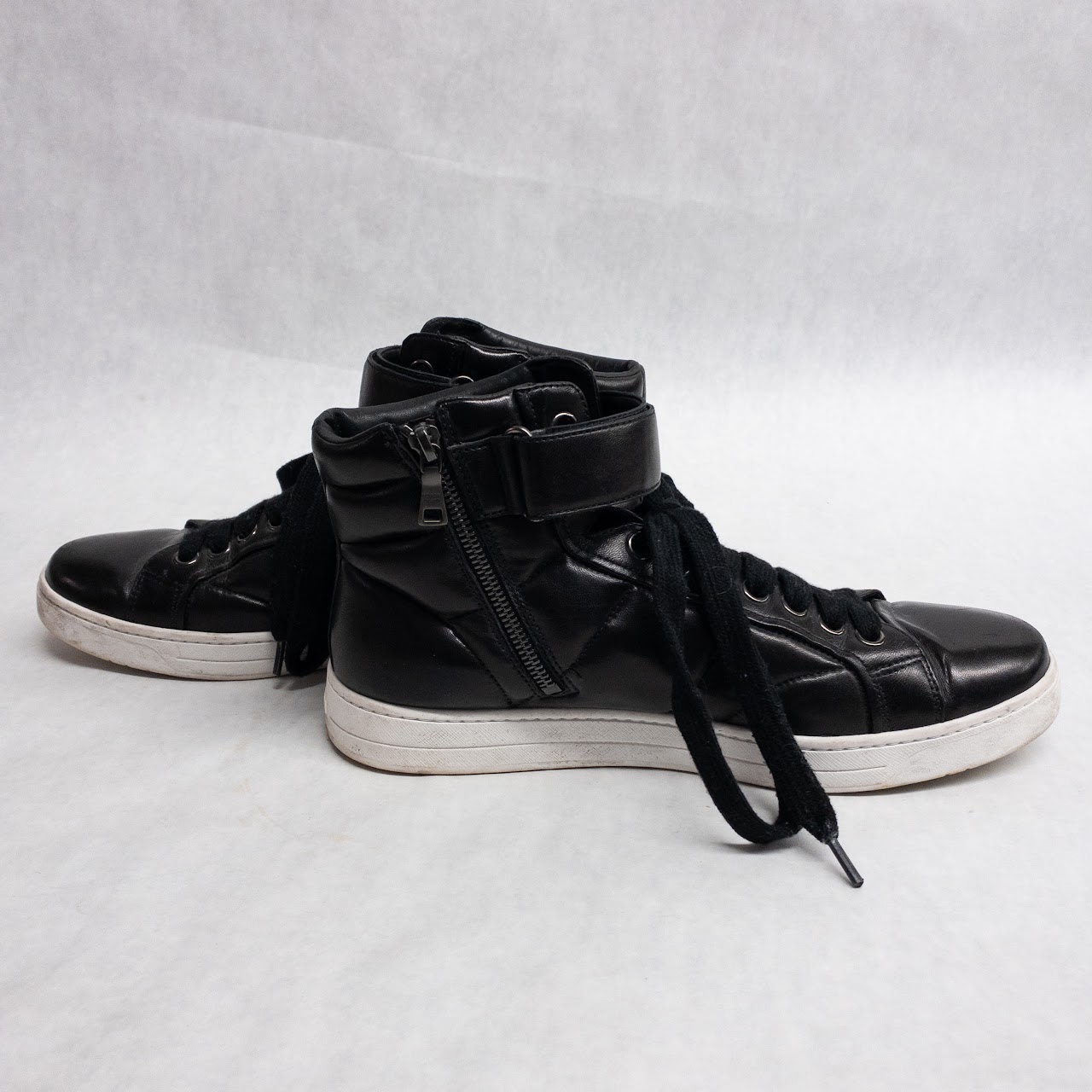 Prada Hightop Leather Sneakers