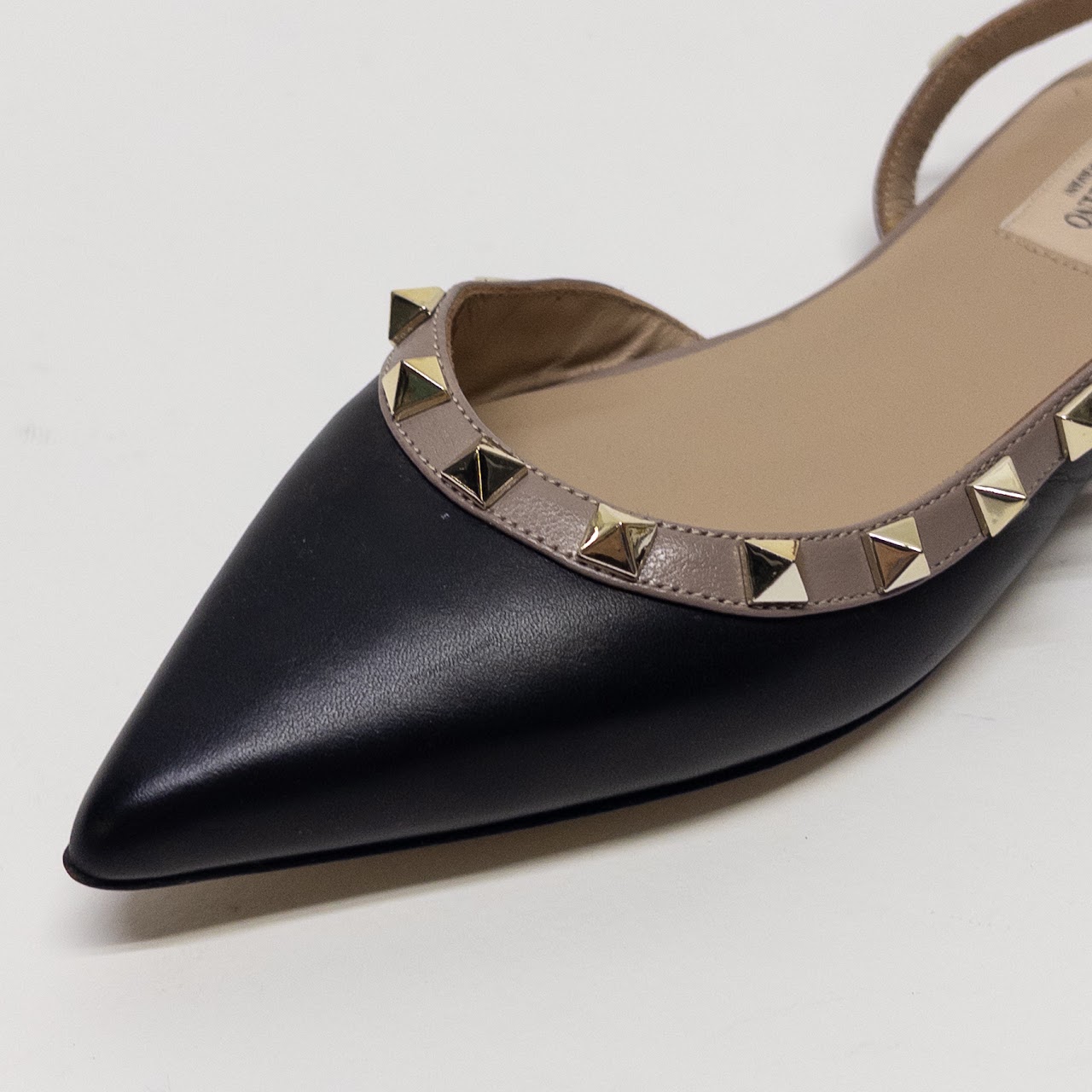 Valentino Garavani New Rockstud Slingback Flats