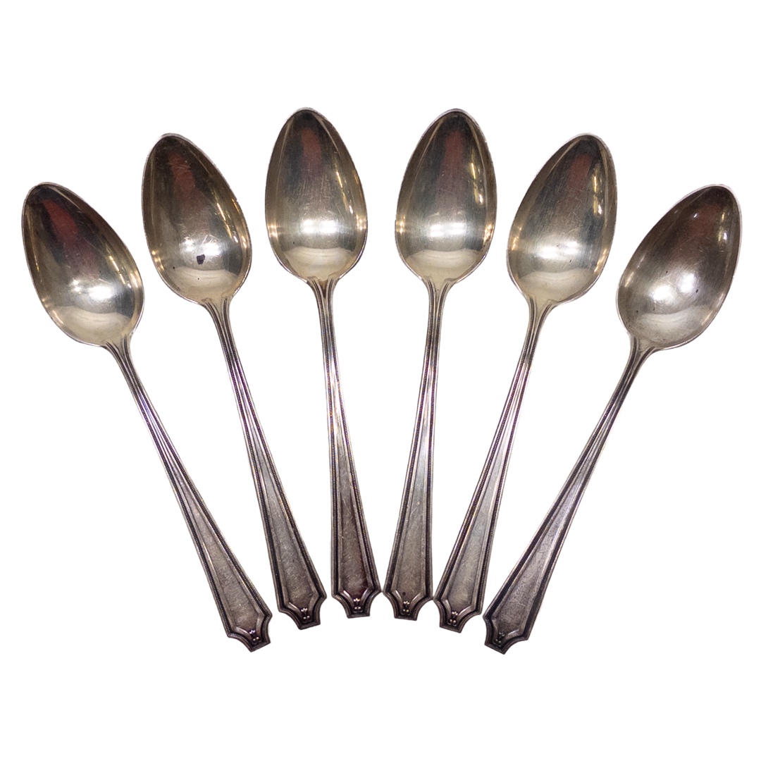 Sterling Silver Set of Six Spoons