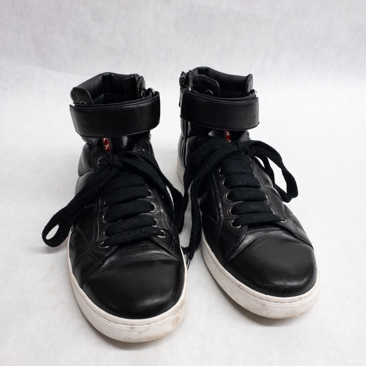 Prada Hightop Leather Sneakers