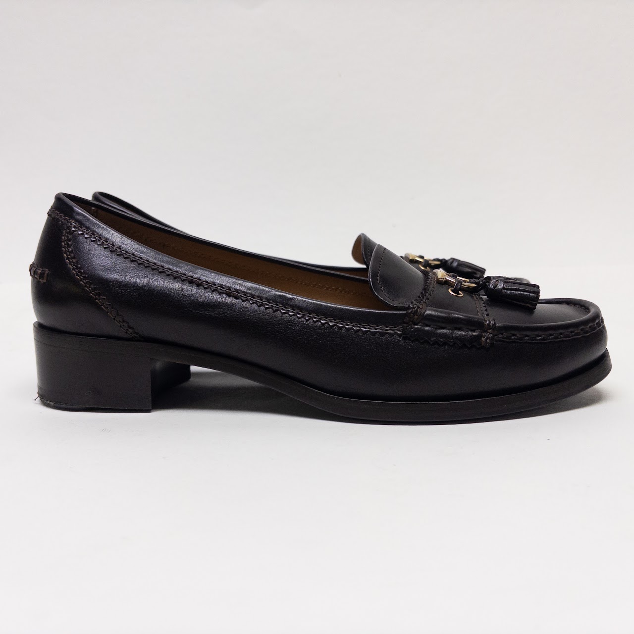 Salvatore Ferragamo Omega Charm Tassel Loafers