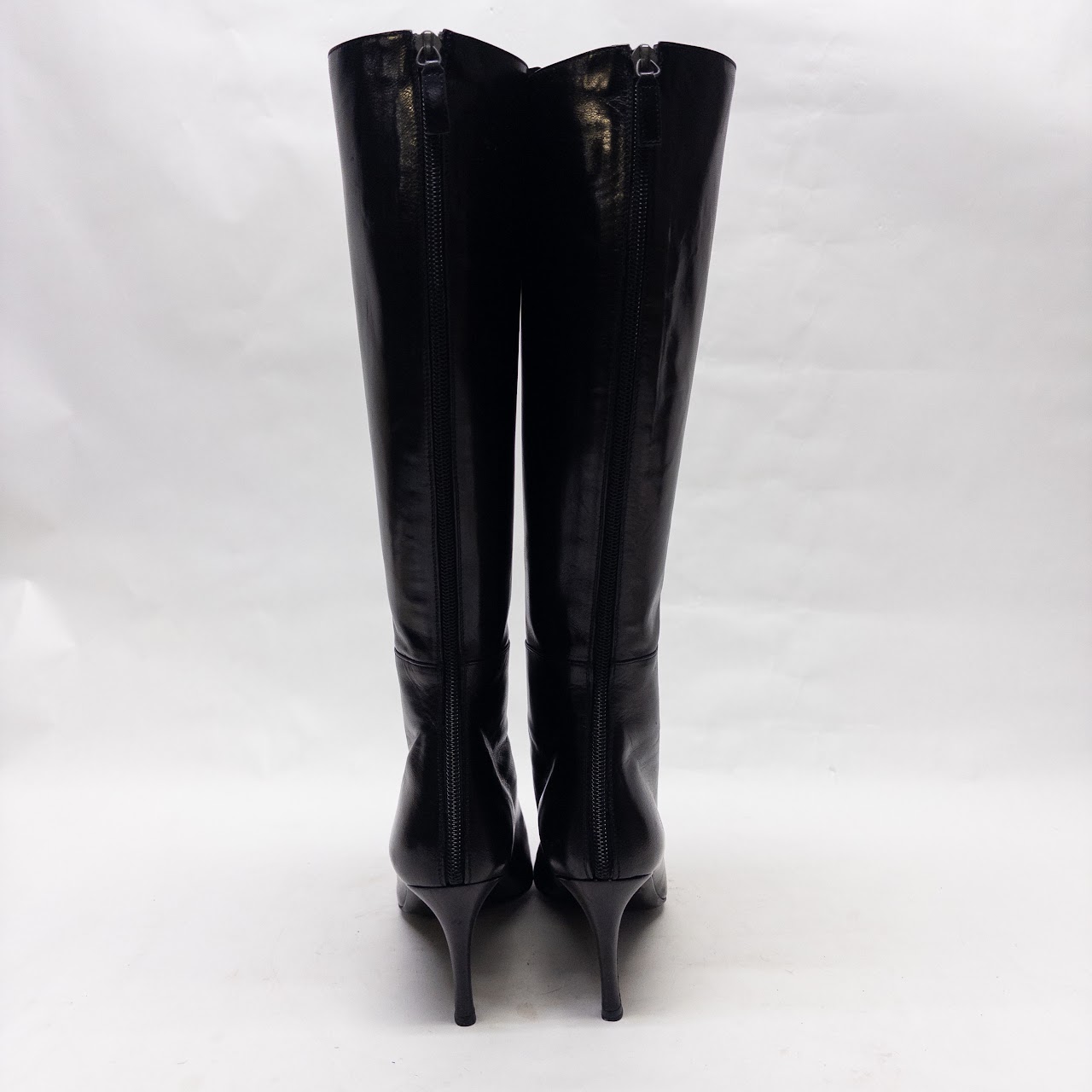 Gucci Black Split Seam Design Calf Boots