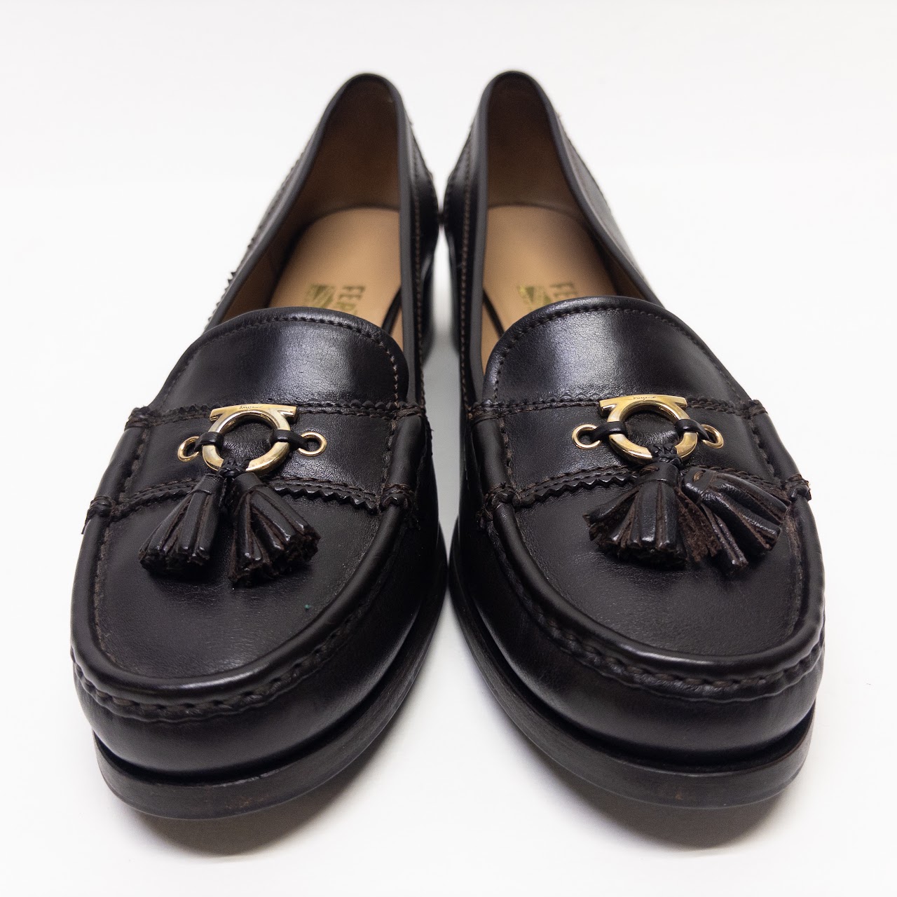 Salvatore Ferragamo Omega Charm Tassel Loafers