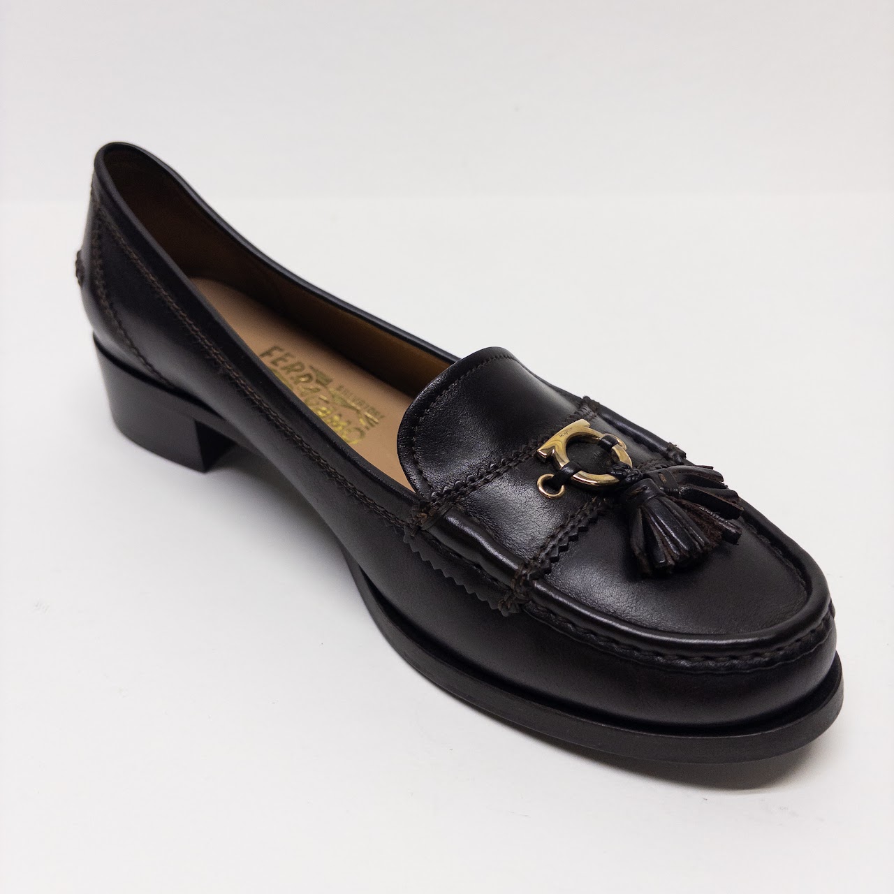 Salvatore Ferragamo Omega Charm Tassel Loafers