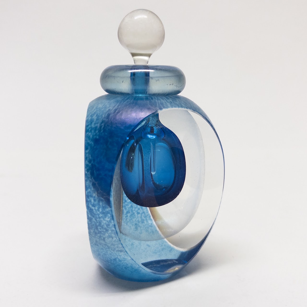 Tom Philabaum 1988 Art Glass Perfume Bottle