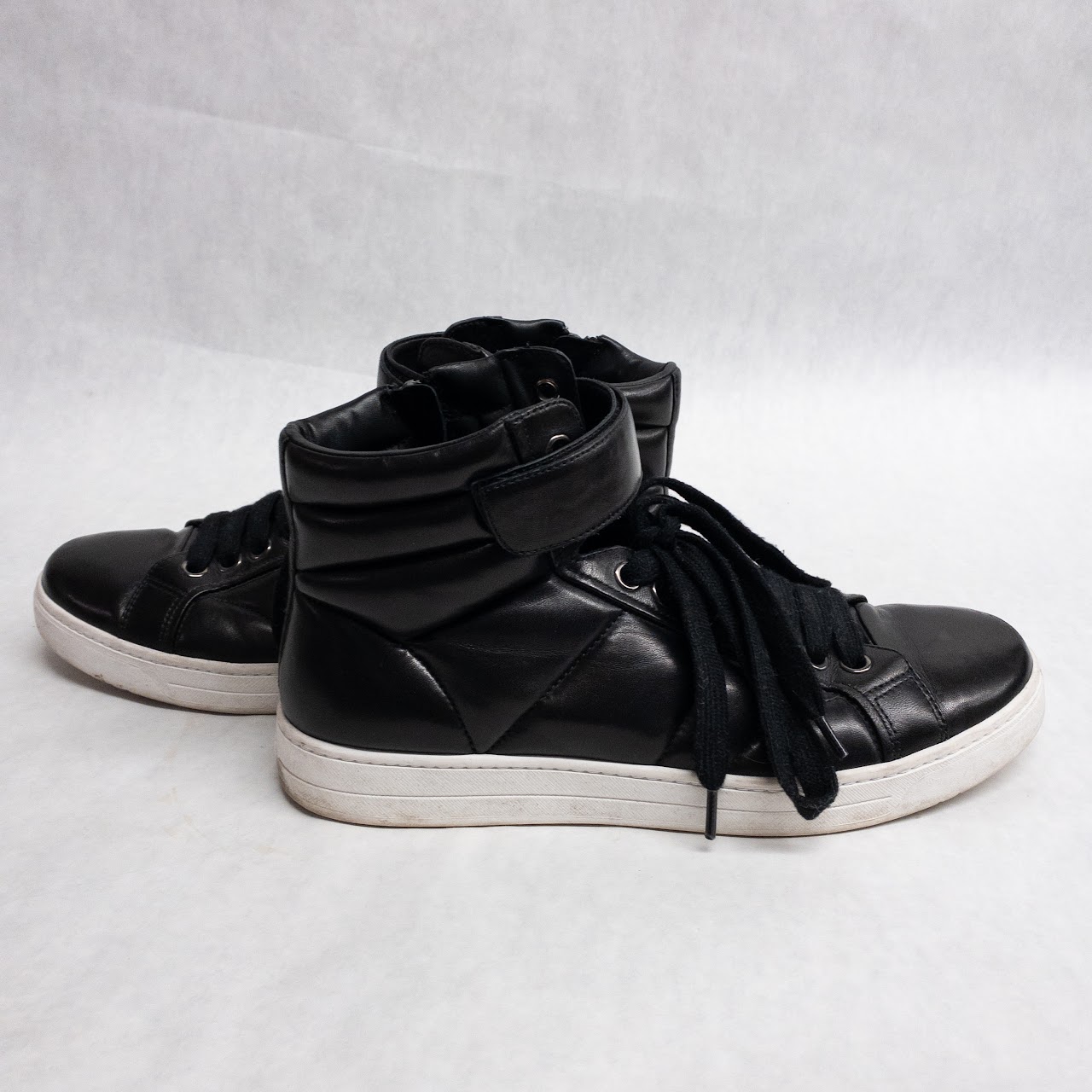 Prada Hightop Leather Sneakers