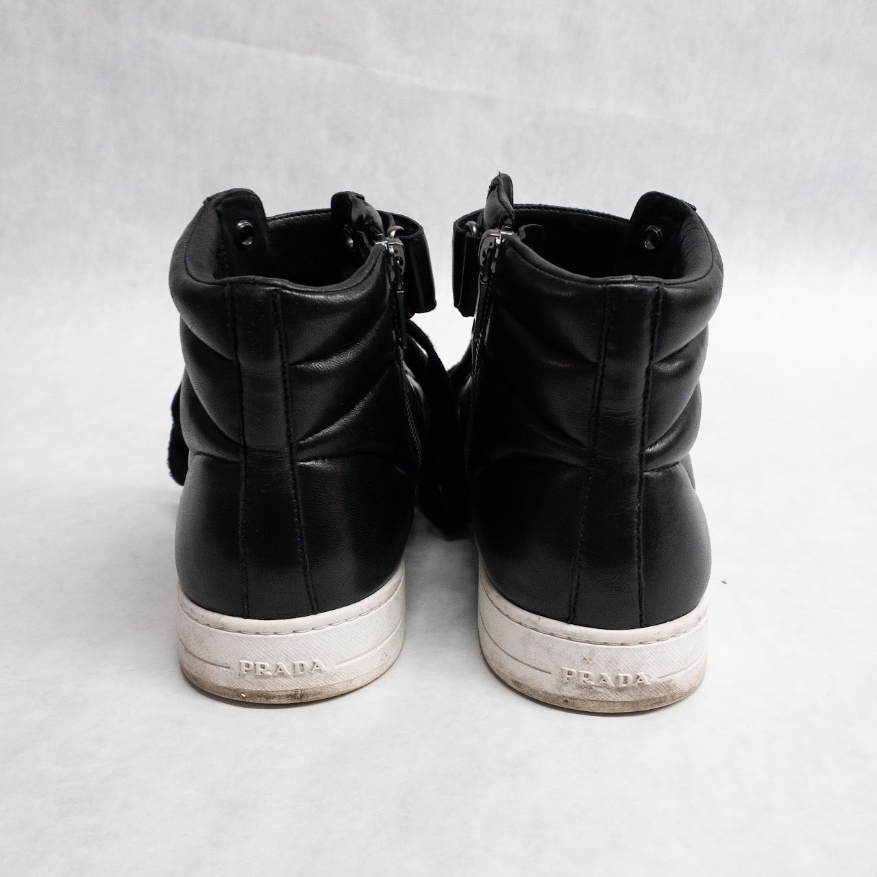 Prada Hightop Leather Sneakers