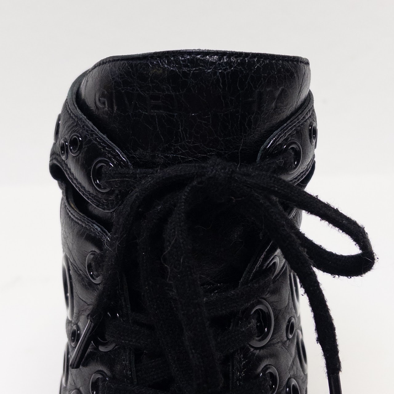 Givenchy Embellished Leather Double Layer Sneakers