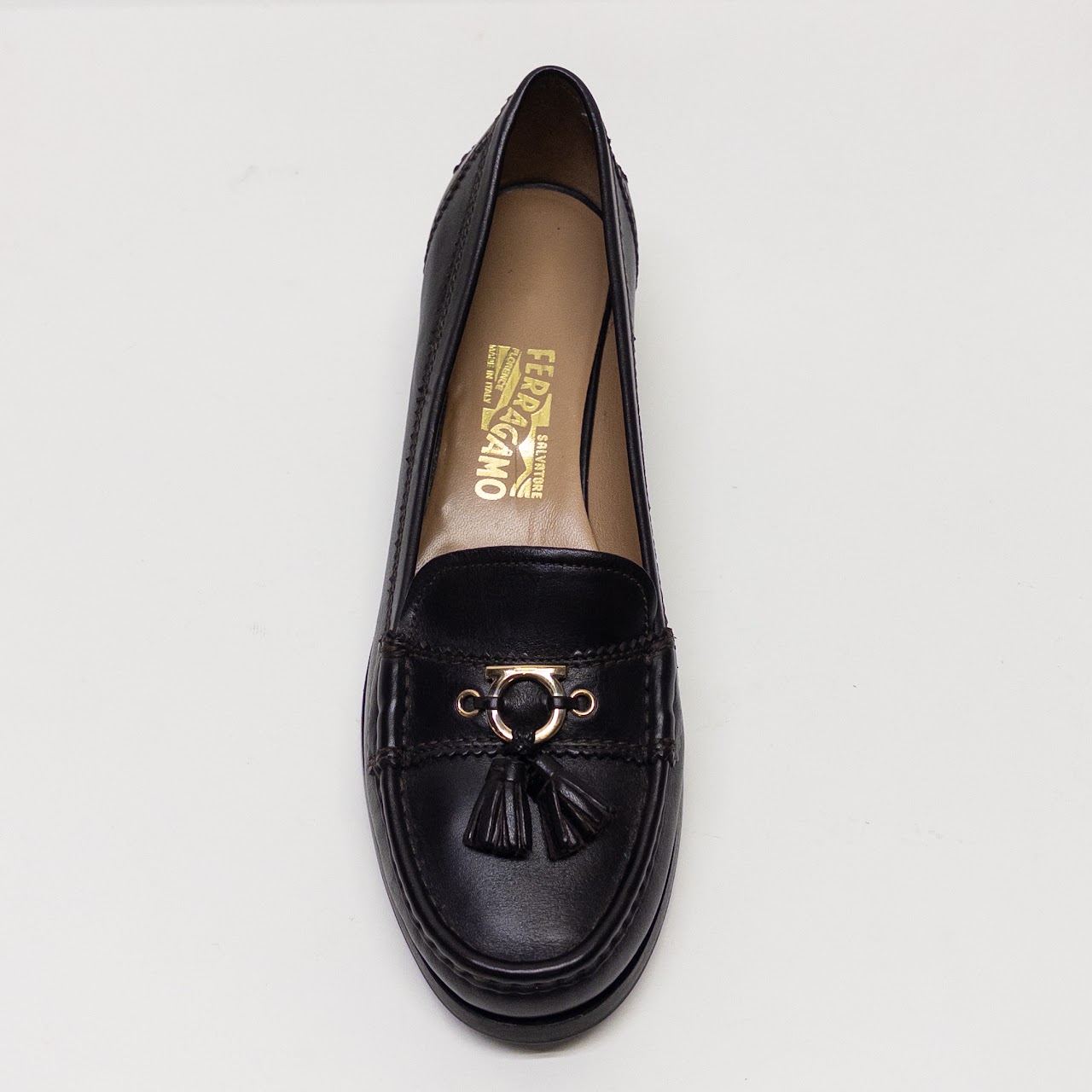 Salvatore Ferragamo Omega Charm Tassel Loafers