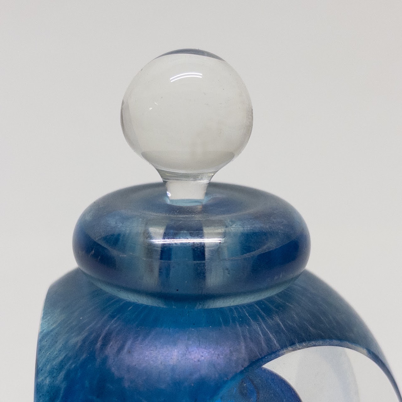 Tom Philabaum 1988 Art Glass Perfume Bottle