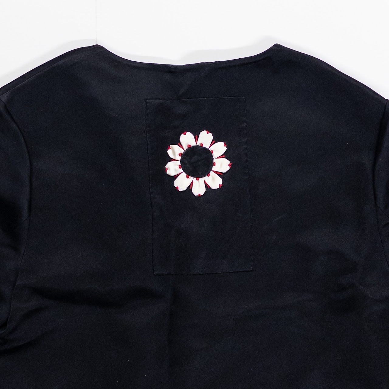 Prada Floral Motif Silk Jacket