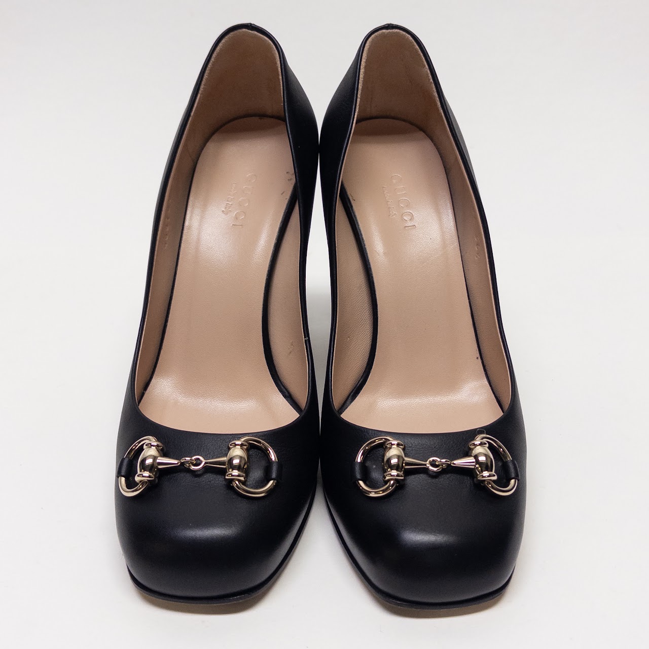 Gucci Horsebit Block Heel Pumps