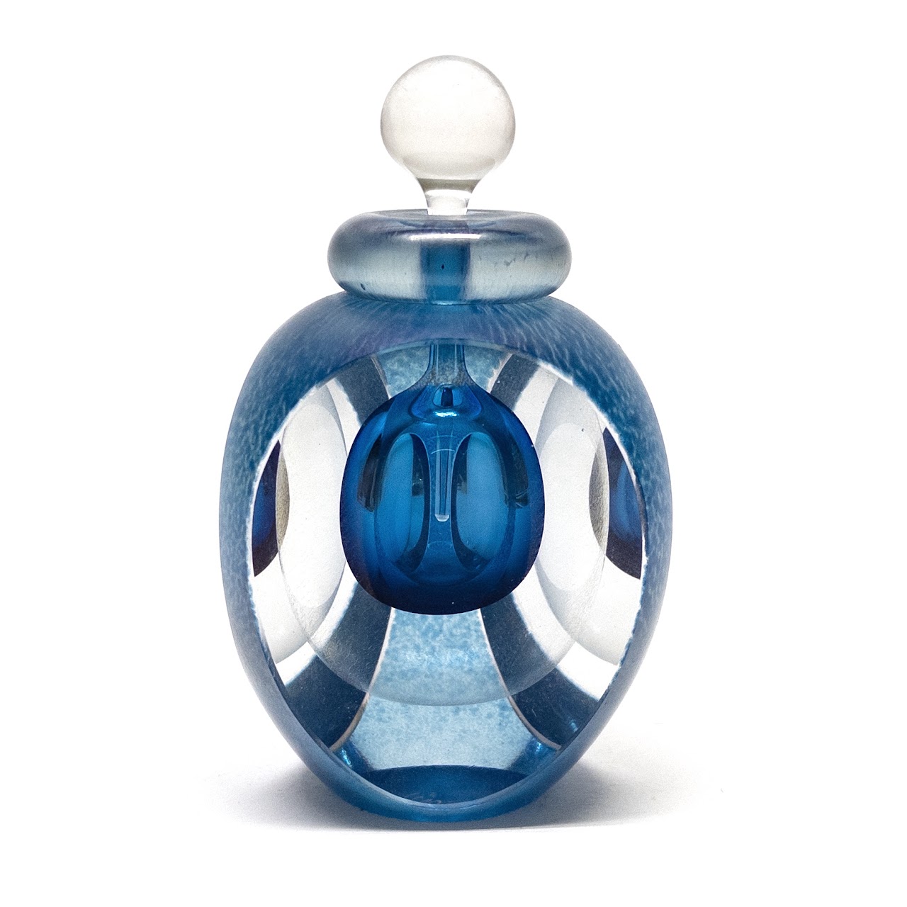 Tom Philabaum 1988 Art Glass Perfume Bottle