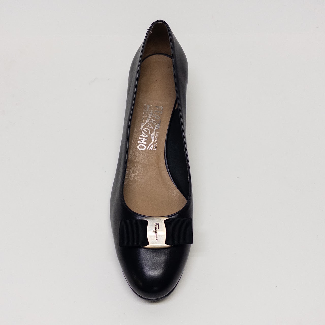 Salvatore Ferragamo Vera Block Heel Pumps