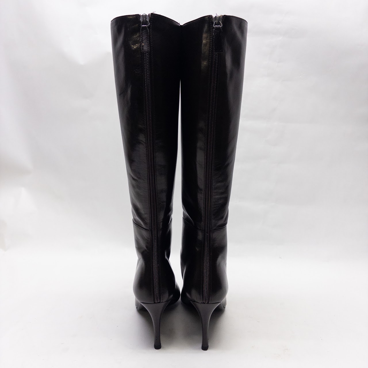 Gucci Brown Split Seam Design Calf Boots