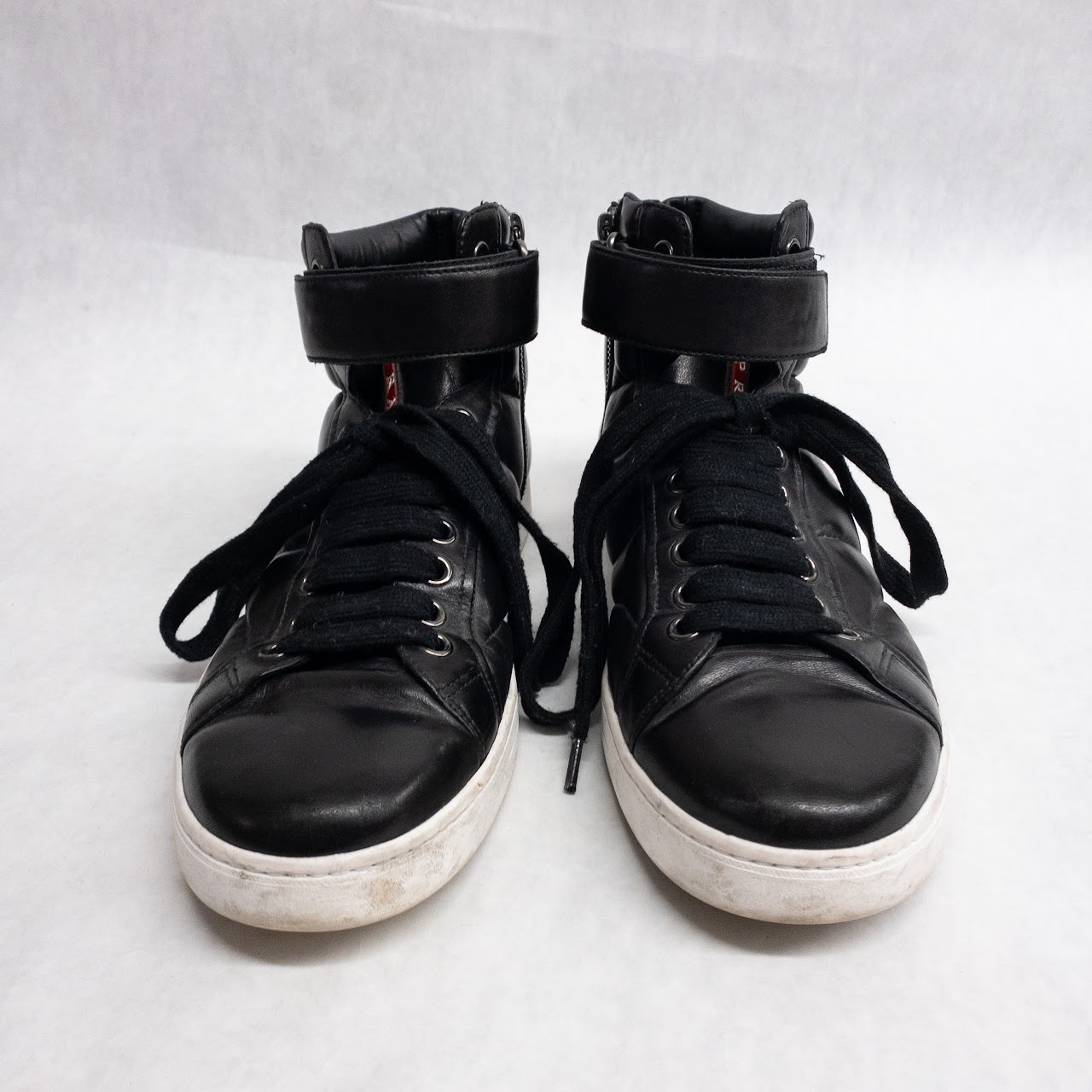 Prada Hightop Leather Sneakers