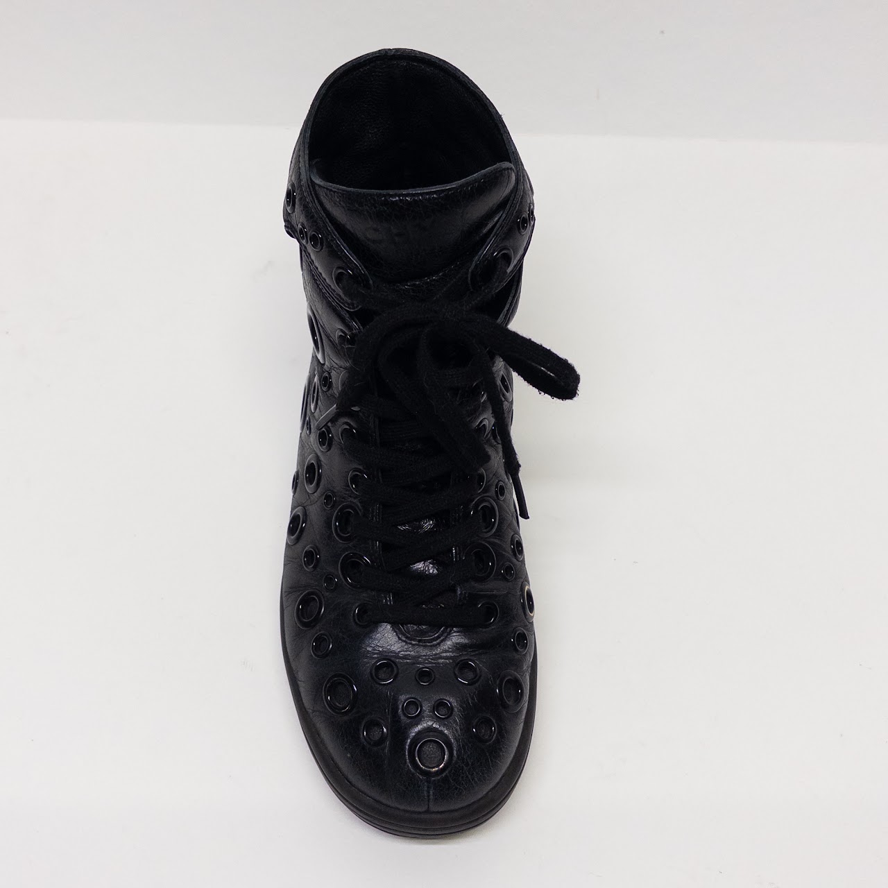 Givenchy Embellished Leather Double Layer Sneakers