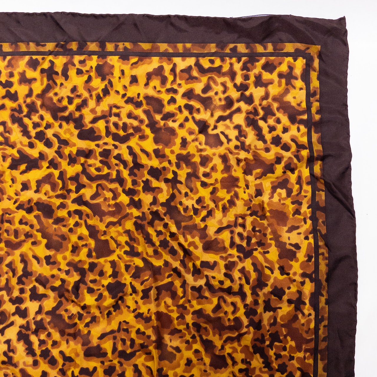 Gucci Silk Tortoiseshell Print Scarf