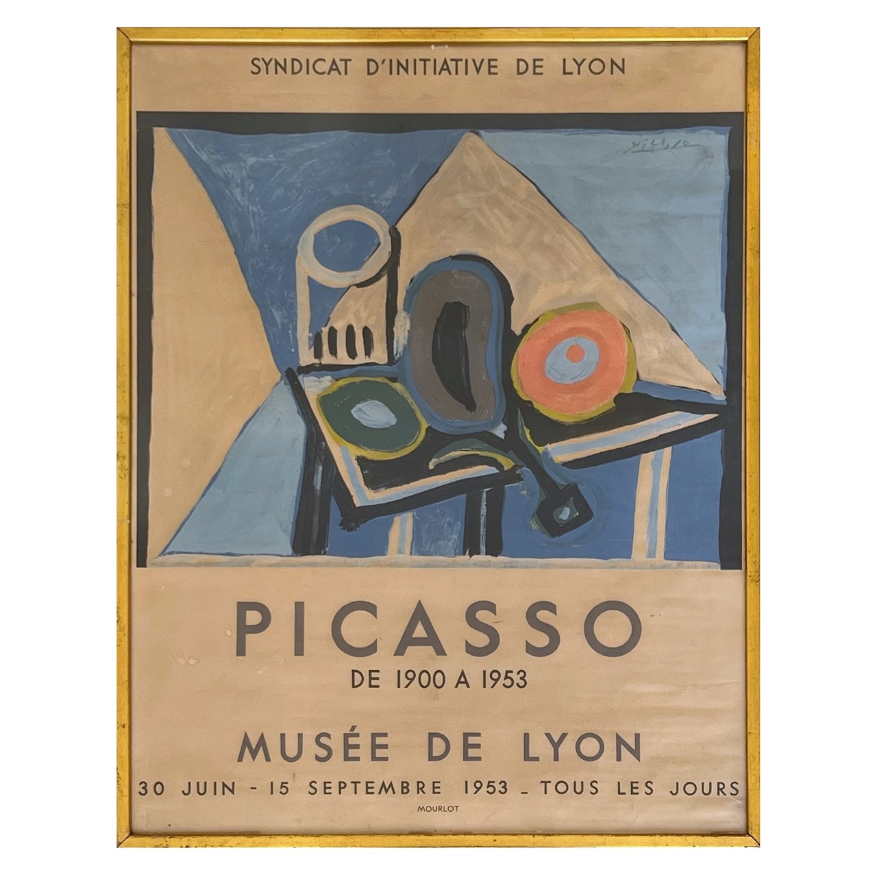 Pablo Picasso Festival de Lyon Mourlot Exhibition Poster, 1953