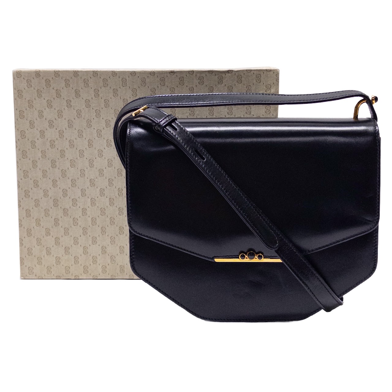 Gucci Beveled Bottom Shoulder Bag