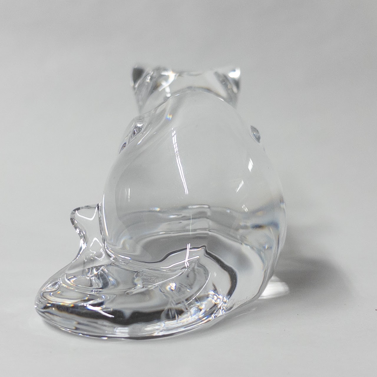 Baccarat Crystal Cat Figurine