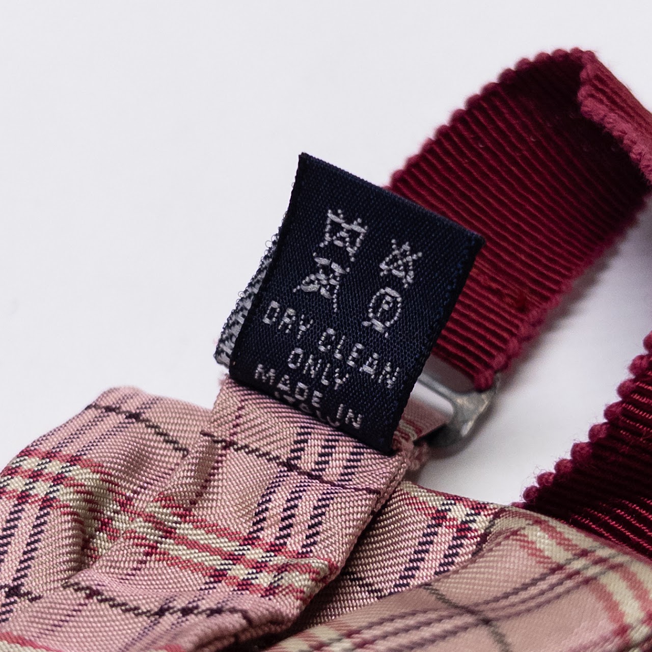 Burberry Silk Clip On Bowtie