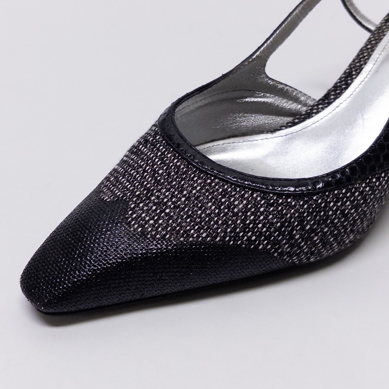 Bottega Veneta Intrecciato Weave Slingback Pumps