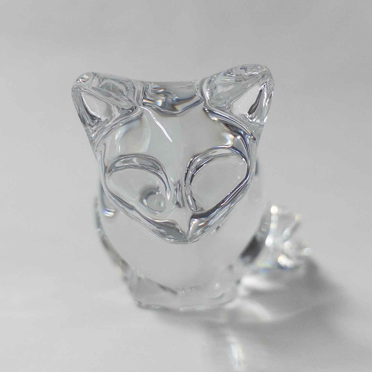 Baccarat Crystal Cat Figurine